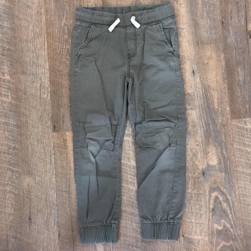 H&M | 100% Cotton Kids Casual Khaki Green Cargo Joggers